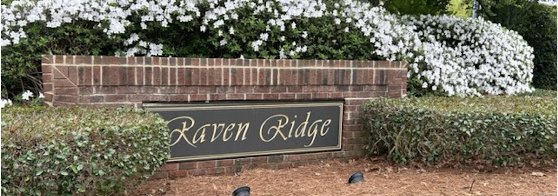 Raven Ridge entrance in spring